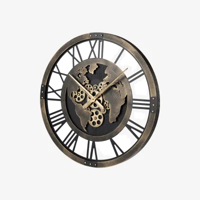 The Range Large Wall Clock Wall Decoration - Brown