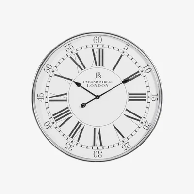 The Range Silver London Clock  - Silver