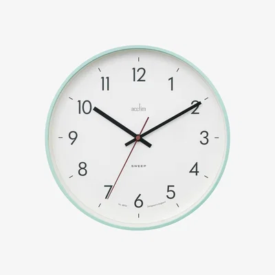 The Range 30cm Aster Wall Clock - Mint Green