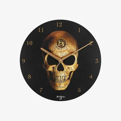 The Range Omega Skull Wall Clock - Black