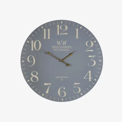 The Range Destini 60cm Dia Classic Grey Wall Clock - Grey