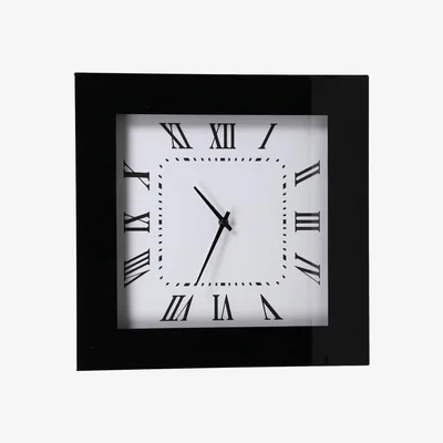 The Range Glass Clock - Black