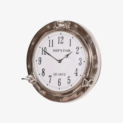 The Range Port Hole Ships Wall Clock - Aluminium