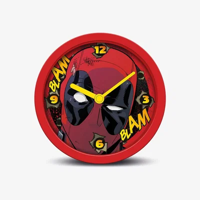 The Range Deadpool Desk Top Clock - Red