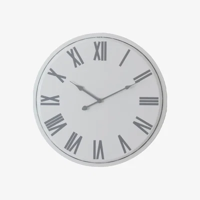 The Range Vintage Decor Flemings Wall Clock - White