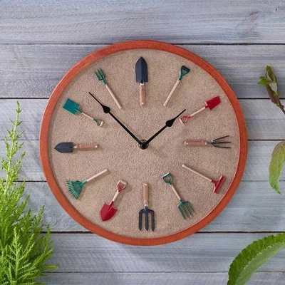 The Range Garden Tools Wall Clock - Multicolour