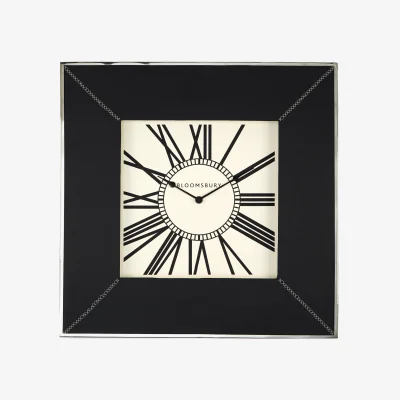 The Range Kensington Townhouse Square Wall Clock - Black