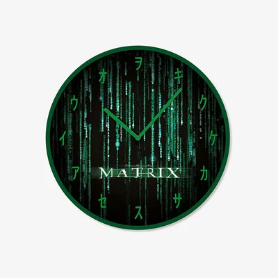 The Range The Matrix (Code) Wall Clock - Green