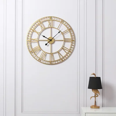The Range Vintage Wall Clock - Gold - Gold