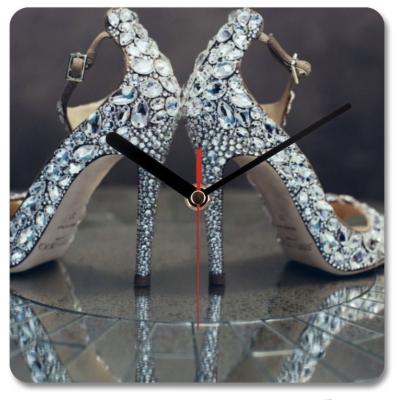 The Range Shoe Art Wall Clock  - Silver