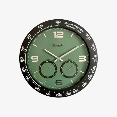 The Range Kmok 40 cm Indoor Silent Wall Clock - Green