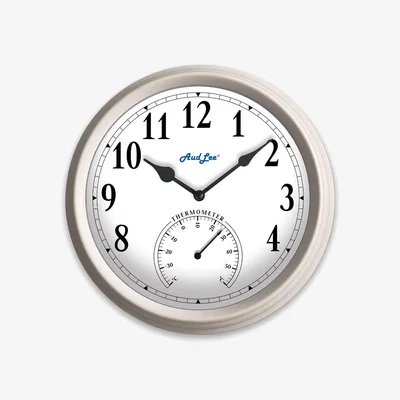 The Range Pololio Wall Clock with Thermometer - Pastel Cream