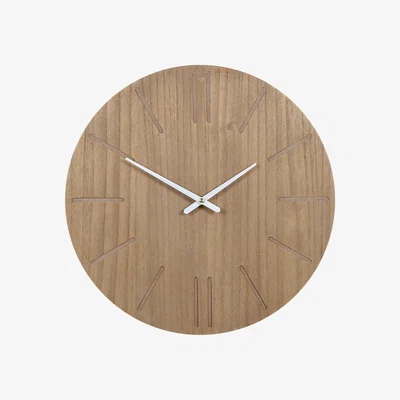 The Range Wooden Clock - Brown