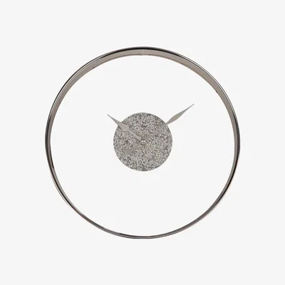 The Range Glass Crushed Crystal Wall Clock