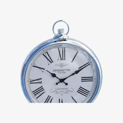 The Range Stylish Silver Wall Clock - Silver