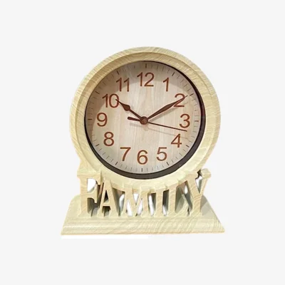 The Range Table Clock Vintage Family Non Ticking Desk Clock Retro Mantel Clocks Cream - Cream