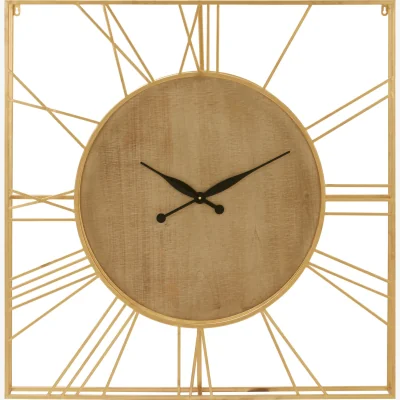 The Range Yaxi 91cm Dia Wall Clock - Gold