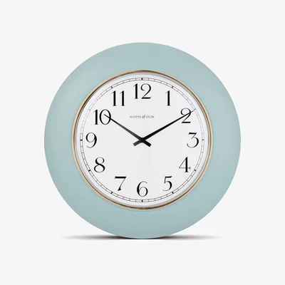 The Range Round Quartz Wall Clock - Aqua