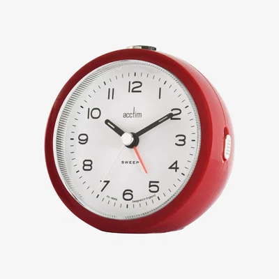 The Range Neve Non-Ticking Alarm Clock Shiraz - Red