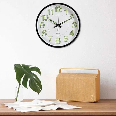 The Range 30CM Luminous Pastic Wall Clock - White