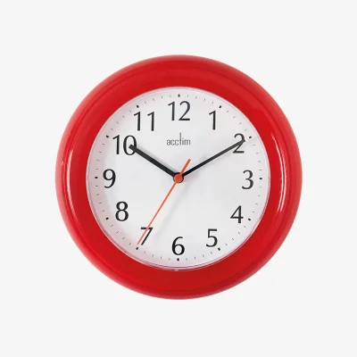 The Range Wycombe Wall Clock Red - Red