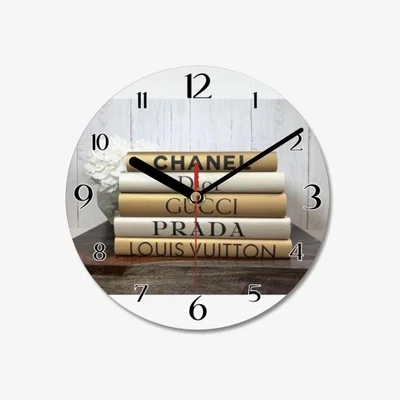 The Range Fashion Book Decor Wall Clock - Gold