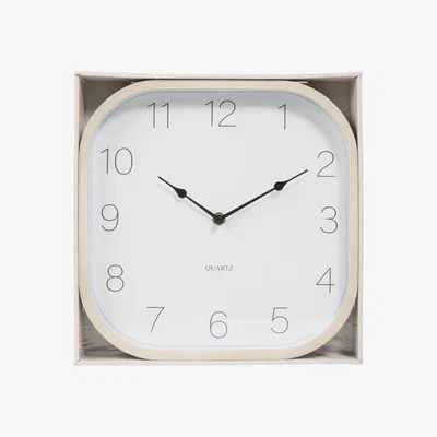 The Range Wood Effect Wall Clock - Neutral