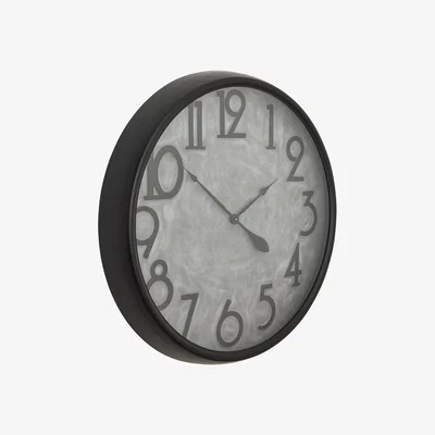 The Range Urban Chic Soho Concrete Effect Large Clock - Black