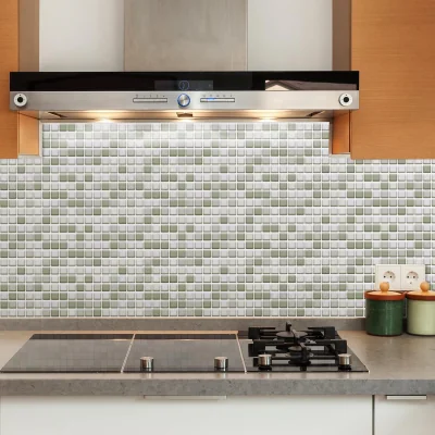 The Range 3D Tile Stickers - Green / 12