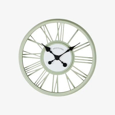 The Range Jonas and James Round 3D Clock - Sage