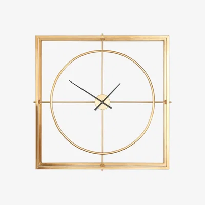 Teddy Beau Teddy's Collection Theo Gold Finish Wall Clock