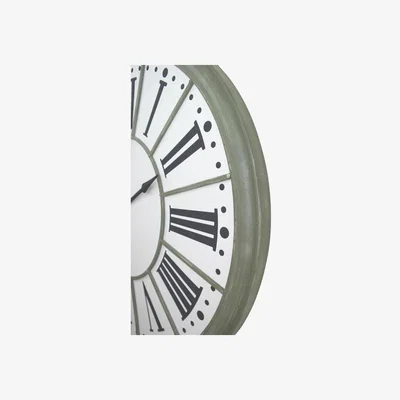 Teddy Beau Maison Reproductions Zinc Effect Wall Clock
