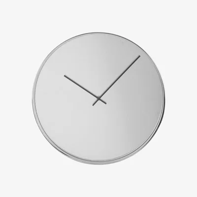 Teddy Beau Teddy's Collection Bobbie Chrome Wall Clock