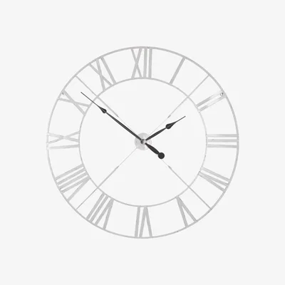 Teddy Beau Maison Reproductions Off White Metal Wall Clock