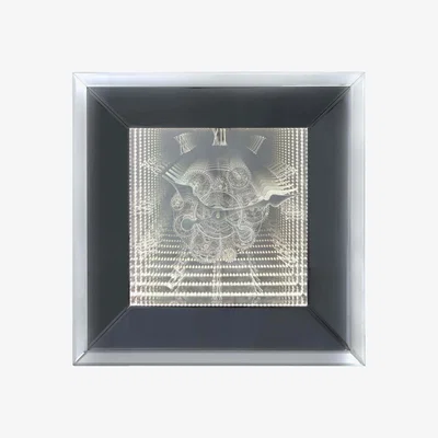 Teddy Beau Deco Home 60cm Isabelle Wall Clock Smoked Mirror - Dual Plug / Isabelle