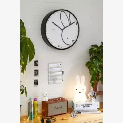 Urban Outfitters Cloudnola Peek-A-Boo Miffy XL Wall Clock 45cm x 45cm x 9.5cm at Urban Outfitters