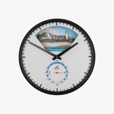 Wolf & Badger Tide Clock - Midnight Black | One Size | Bramwell Brown Clocks