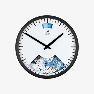 Wolf & Badger Black Papercut Clouds Weather Clock By Emily Hogarth | One Size | Bramwell Brown Clocks