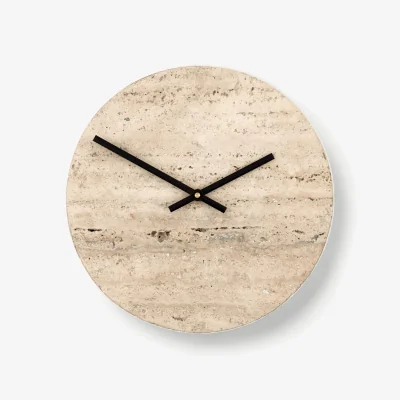 Westwing Handmade Travertine Clock Loko