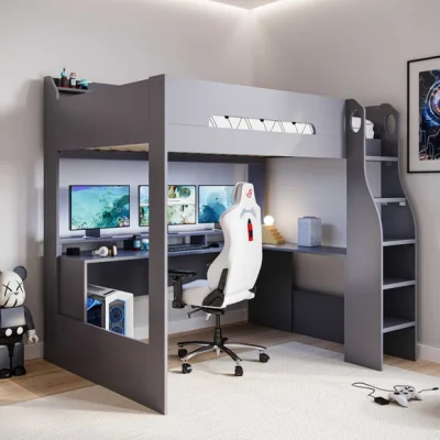 Dunelm Skyhigh Gaming High Sleeper with Desk