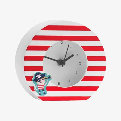 La Redoute 13cm Kids Wooden Kids Pirate Desk Clock
