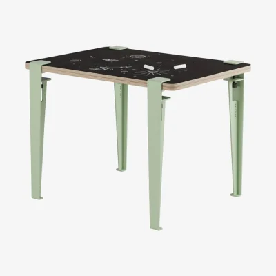 Made in Design Vice Versa Children's desk wood green / 70 x 50 cm - Reversible Slate grey / Stratified - TIPTOE