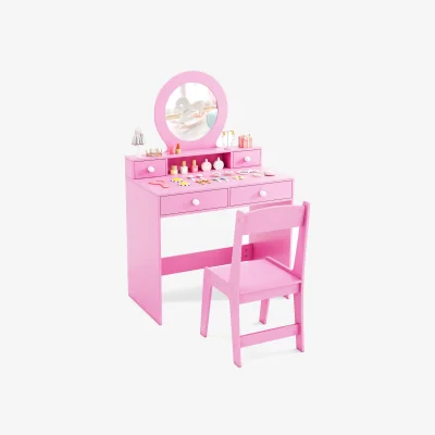 The Range Kids Dressing Desk and Chair Set - Pink