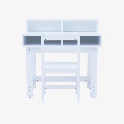 The Range Kids Wooden Writing Desk with Storage - White