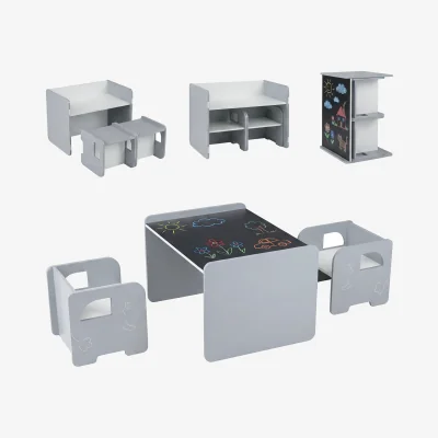 The Range Children's desk and stool set - Grey
