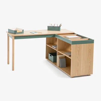 La Redoute Lina Reversible Corner Desk with Storage