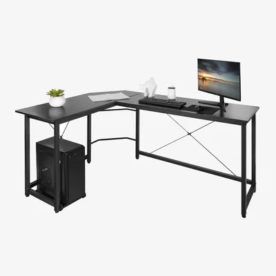 The Range Corner Desk for Home Office - Black