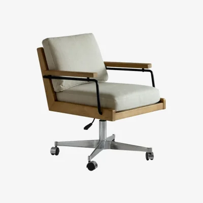 Andrew Martin Malik Desk Chair, Desk Chair, Light Neutral - Andrew Martin Other Fabric