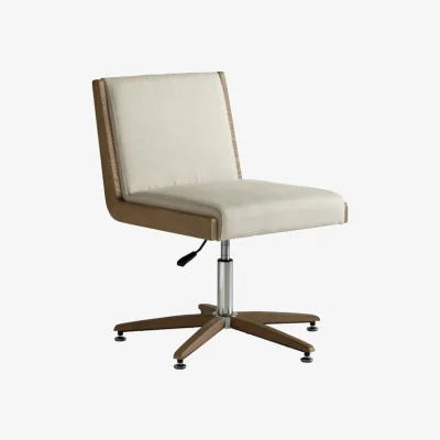 Andrew Martin Ralph Desk Chair, Desk Chair, Light Neutral/Metallic - Andrew Martin Other Fabric
