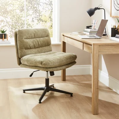 Dunelm Bertha Chenille Wide Criss Cross Office Chair